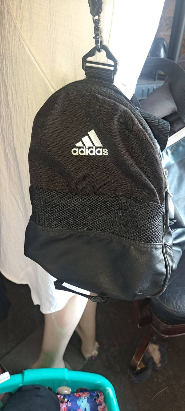 Adidas Hydroshell Black Duffel Gym Bag Backpack Convertible Shoulder Bag - Picture 2 of 7